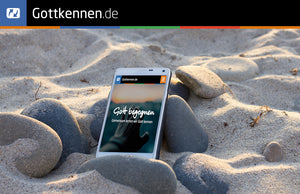 Visitenkarte - Phone am Strand (diverse, Sprachen)