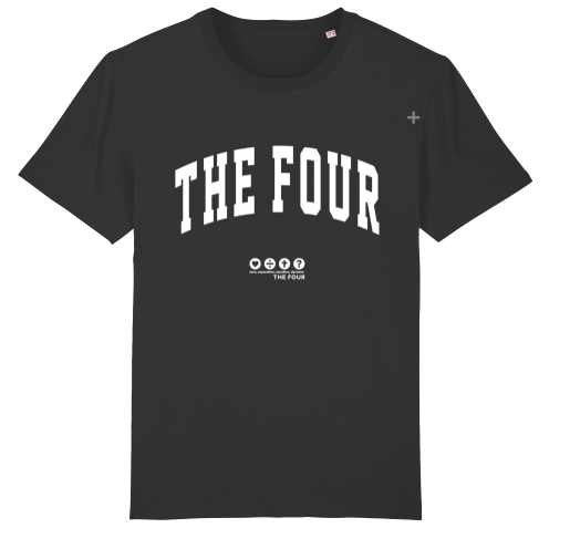 THE FOUR x J4TN6 Shirt - "College" (navy & schwarz)