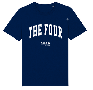 THE FOUR x J4TN6 Shirt - "College" (navy & schwarz)