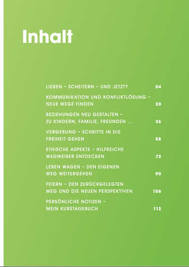 KURSJOURNAL „lieben-scheitern-leben“ - für Kursteilnehmende