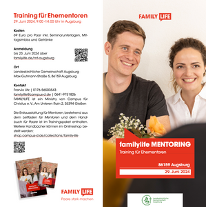 1 Ticket für 1 Paar für das Training für Ehementoren am 29.6.24 in Augsburg