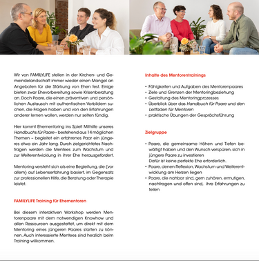 1 Ticket für 1 Paar für ein Online Training für Ehementoren am Termin eurer Wahl