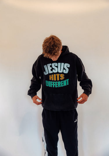 JESUS HITS DIFFERENT HOODIE