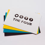Lade das Bild in den Galerie-Viewer, THE FOUR Postkarten (4er Set)
