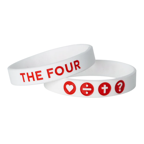 THE FOUR x J4TN6 Shirt - "College" (weiß) - B WARE